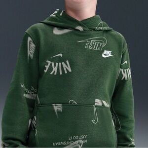 Nike Club Big Kid Unisex Long Sleeve Active Hoodie Size Large NWT
